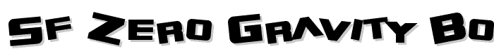 SF Zero Gravity Bold font